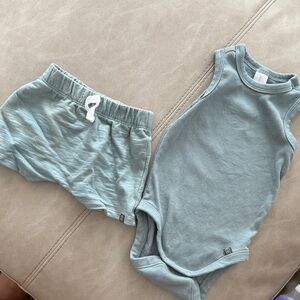 Gerber Soft Green Baby Shorts